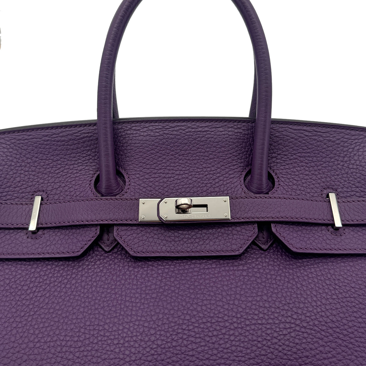 HERMES BIRKIN 35 ULTRAVIOLET TAURILLON CLEMENCE HAND BAG □P SHW 90296226