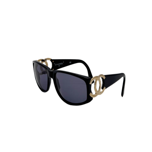 CHANEL COCOMARK SUNGLASSES BLACK EYEWEAR 90296462