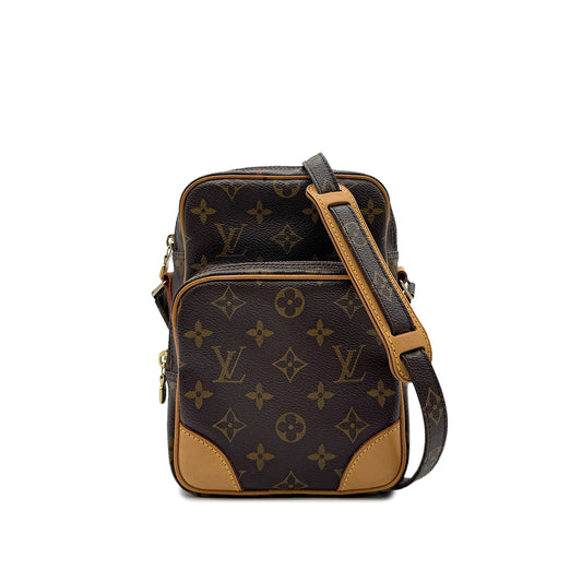 LOUIS VUITTON MONOGRAM AMAZONE SHOULDER BAG BROWN MONOGRAM CANVAS M45236 90296561