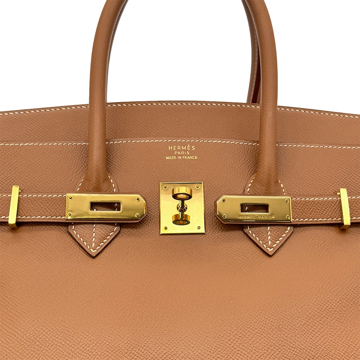 HERMES BIRKIN 35 GOLD COURCHEVEL HAND BAG □D GHW 90296562