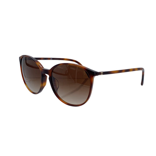 CHANEL SUNGLASSES COCOMARK TORTOISESHELL BROWN EYEWEAR 90297263