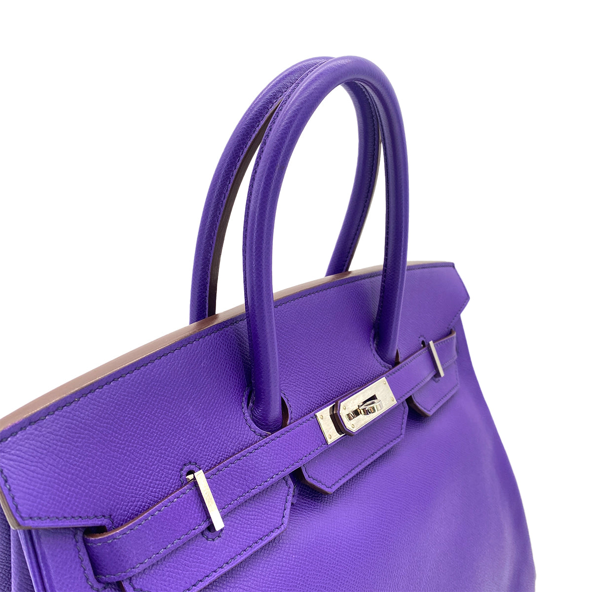 HERMES BIRKIN 35 ULTRA VIOLET EPSOM HAND BAG □P SHW 90298317