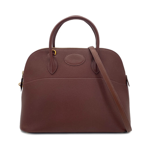 HERMES BOLIDE 35 HABANA TOGO HAND BAG □A GHW 90298320