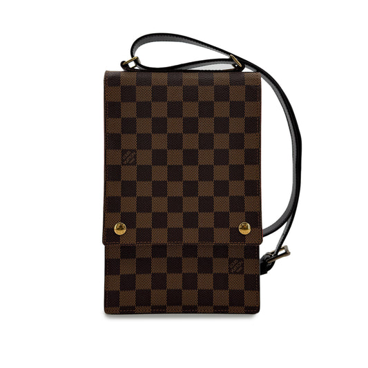 LOUIS VUITTON DAMIER PORTOBELLO SHOULDER BAG EBENE N45271 90298465