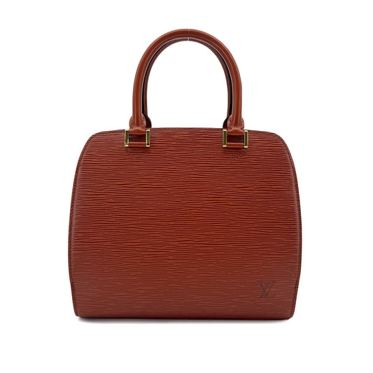 LOUIS VUITTON EPI PONT NEUF HAND BAG KENYA BRWON LEATHER M52053 90298714