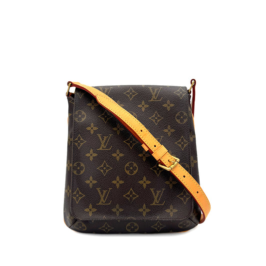 LOUIS VUITTON MONOGRAM MUSETTE SALSA SHOULDER BAG BROWN M51258 90299051
