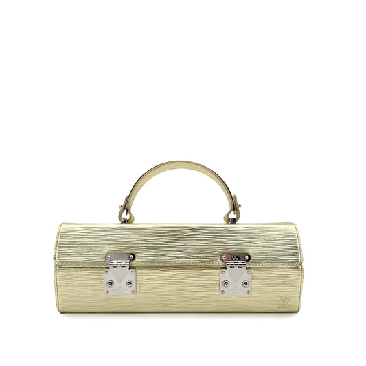 LOUIS VUITTON EPI METALLIC GALAXIA HAND BAG GOLD LEATHER M92184 90299056