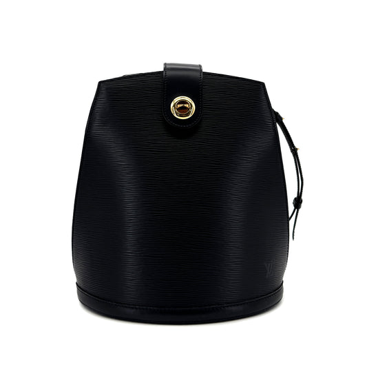 LOUIS VUITTON EPI CLUNY HAND SHOULDER BAG NOIR LEATHER M52252 90299062