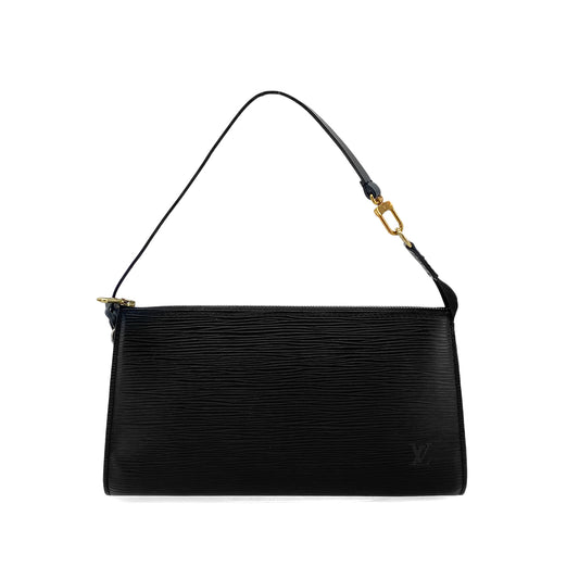 LOUIS VUITTON EPI POCHETTE ACCESSOIRES HAND BAG NOIR M52942 90299064