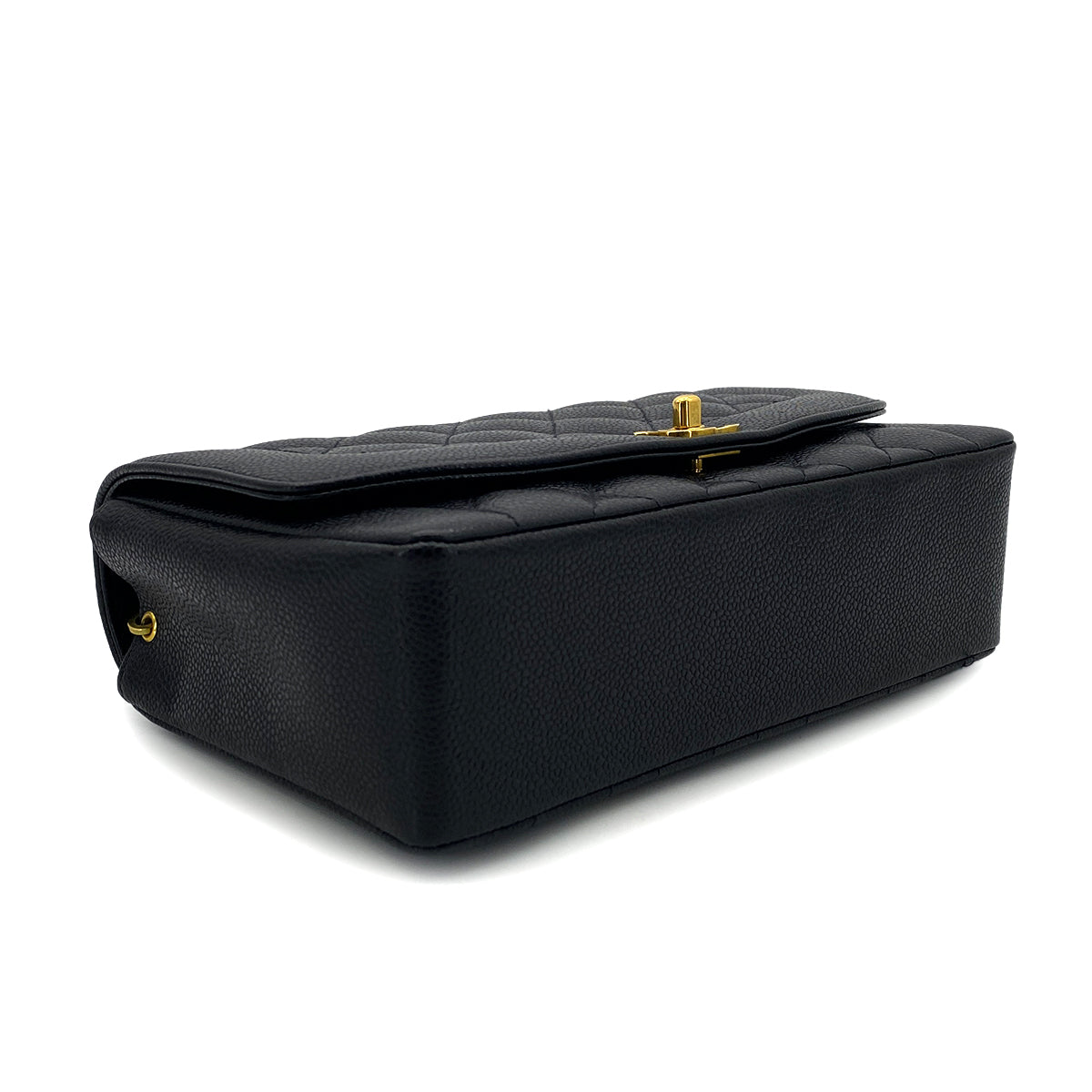 CHANEL VINTAGE DIANA MEDIUM CHAIN SHOULDER BAG BLACK CAVIAR SKIN 90299068