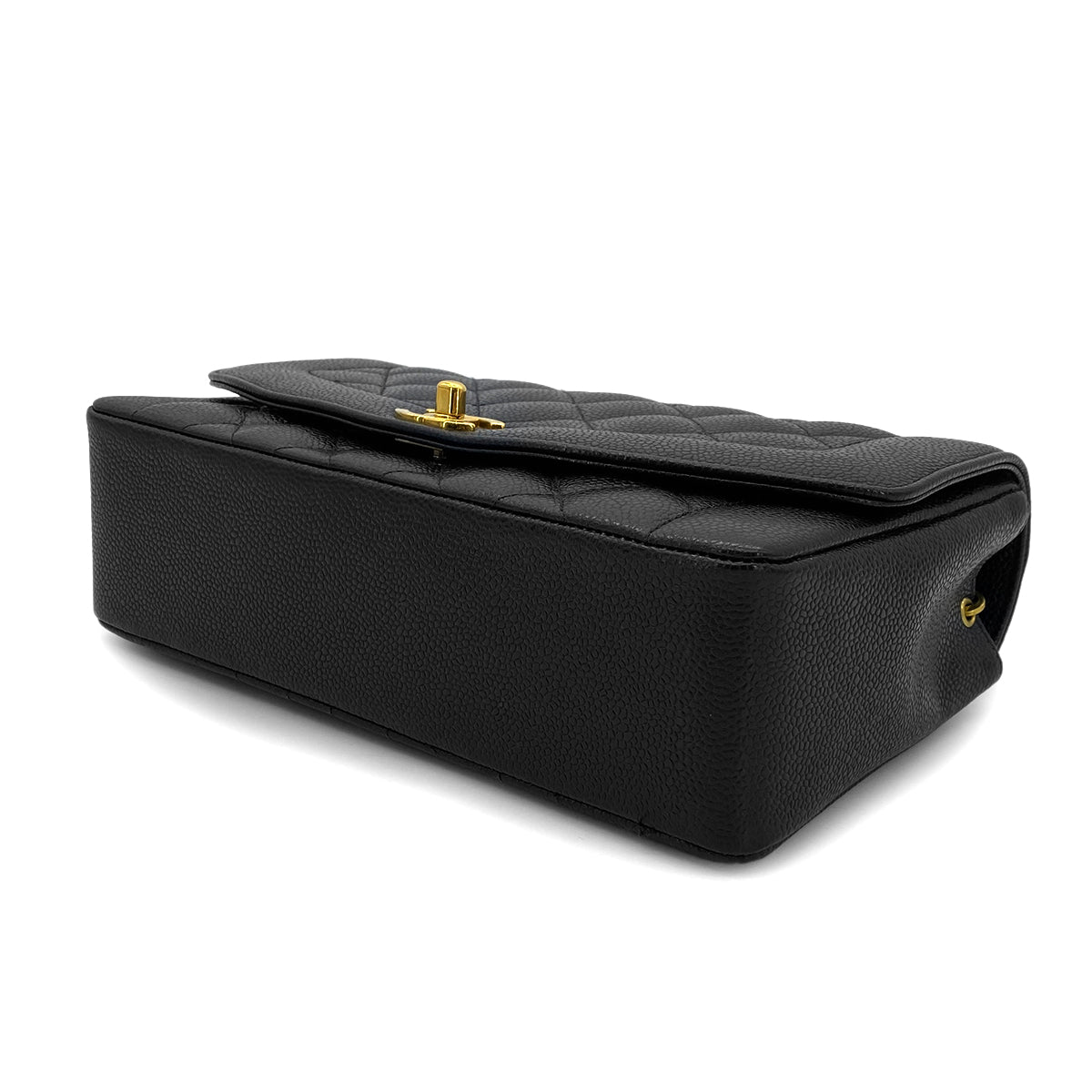 CHANEL VINTAGE DIANA MEDIUM CHAIN SHOULDER BAG BLACK CAVIAR SKIN 90299068