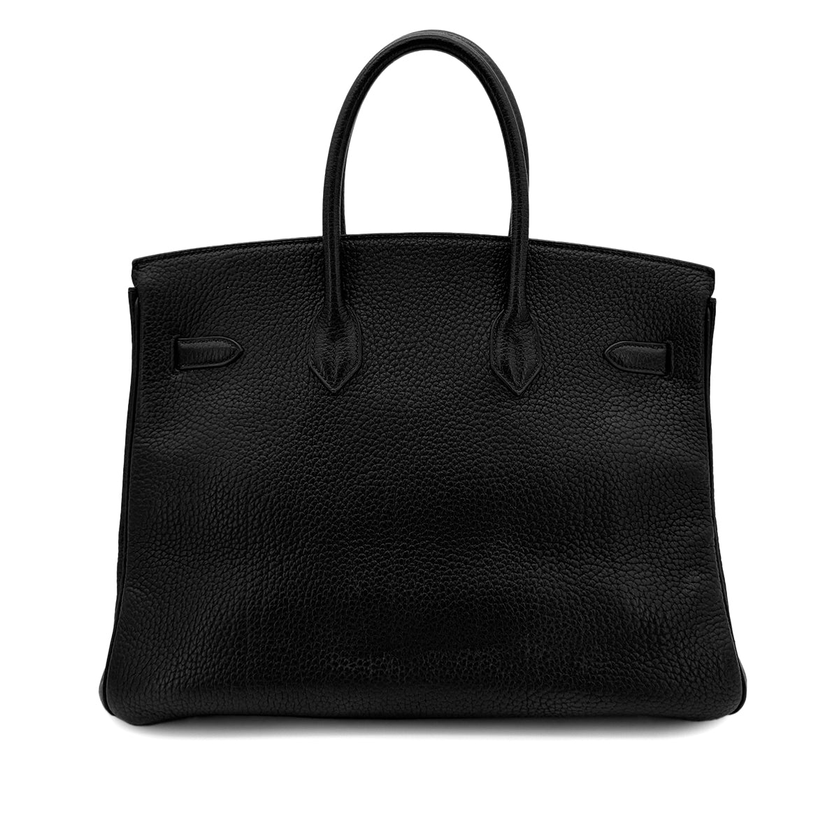 HERMES BIRKIN 35 BLACK FJORD HAND BAG □D GHW 90299084