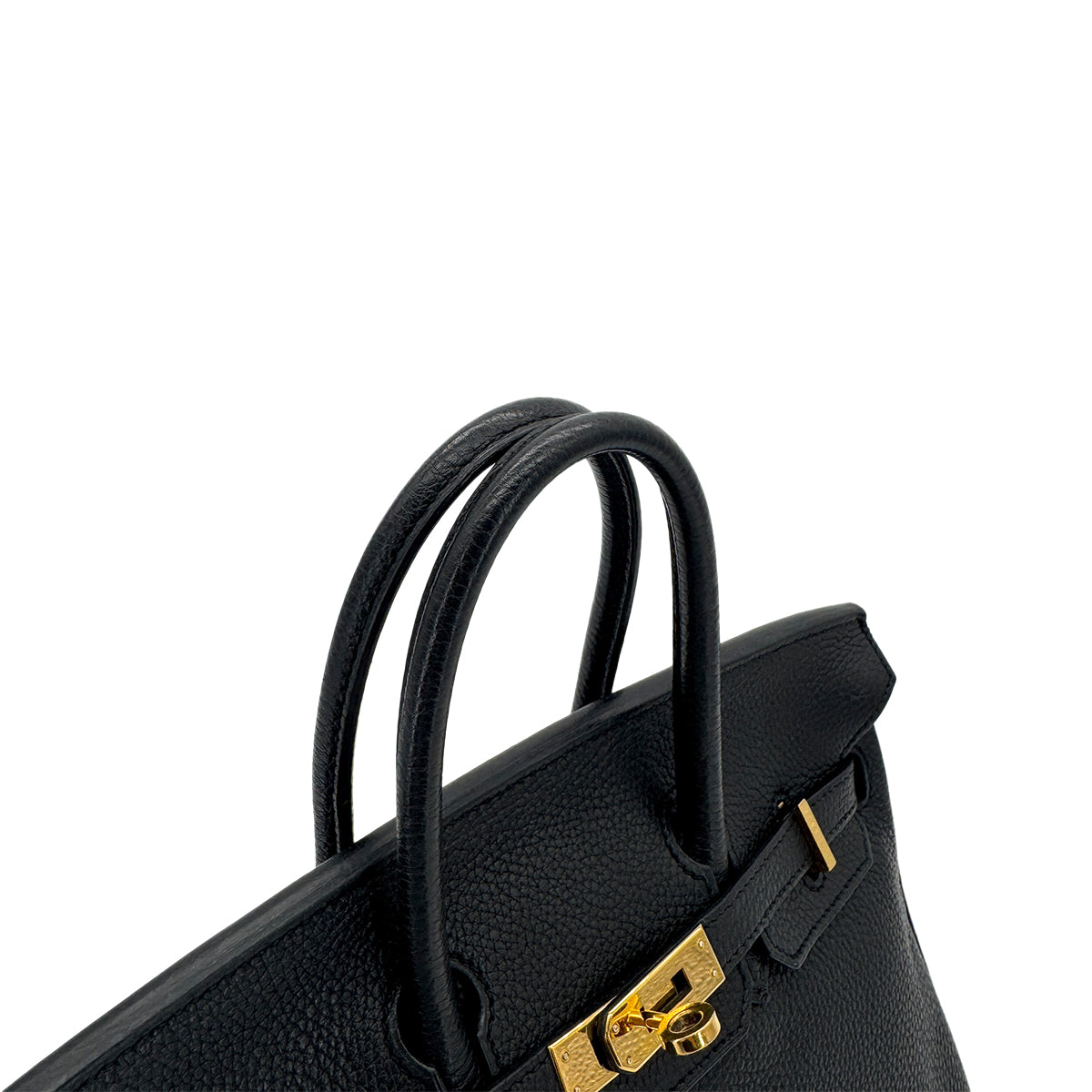 HERMES BIRKIN 25 BLACK TOGO HAND BAG □M GHW 90299092