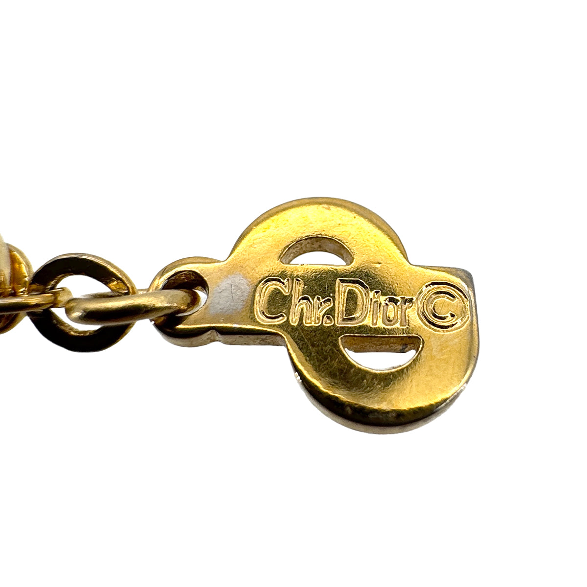 CHRISTIAN DIOR NECKLACE CD LOGO GOLD ACCESSORY 90299099