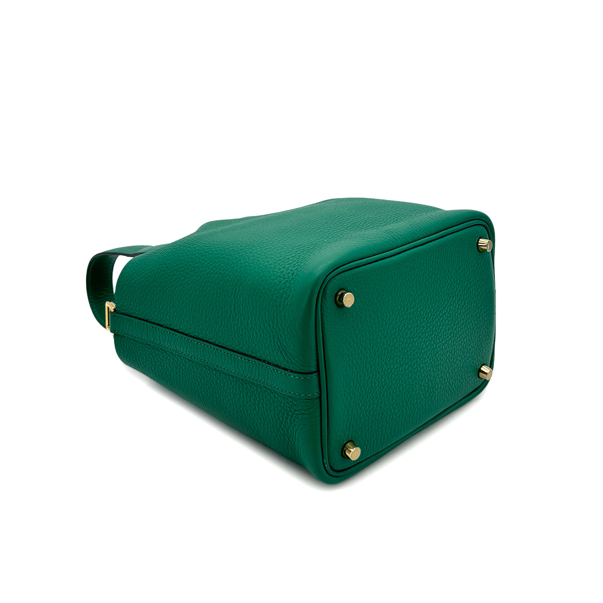 HERMES PICOTIN LOCK PM VERT VERTIGO TAURILLON CLEMENCE HAND BAG B GHW 90299172