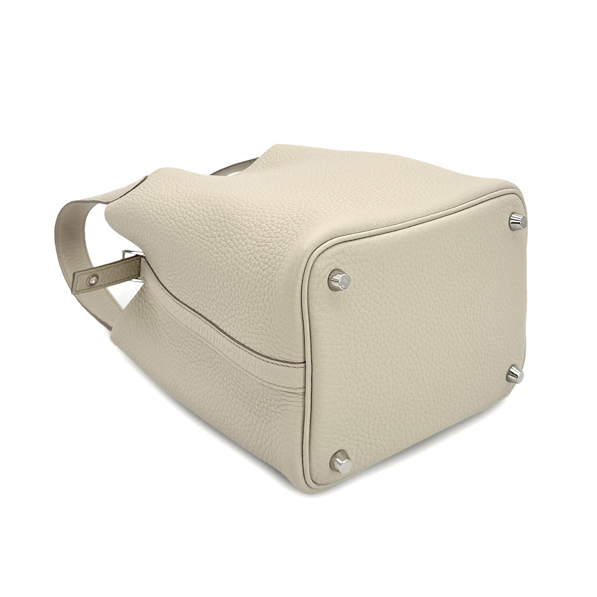 HERMES PICOTIN LOCK PM BETON TAURILLON CLEMENCE HAND BAG U SHW 90299296