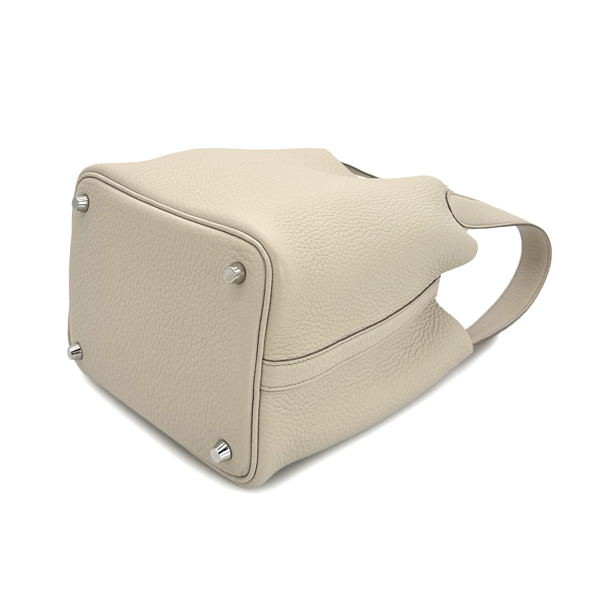 HERMES PICOTIN LOCK PM BETON TAURILLON CLEMENCE HAND BAG U SHW 90299296