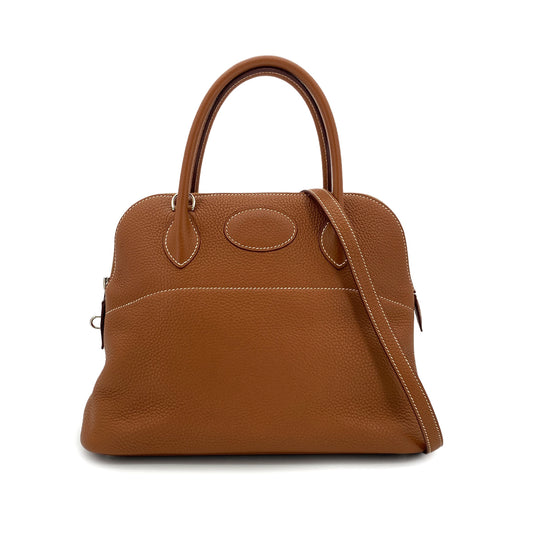 HERMES BOLIDE 31 GOLD TAURILLON CLEMENCE HAND SHOULDER BAG C SHW 90299301