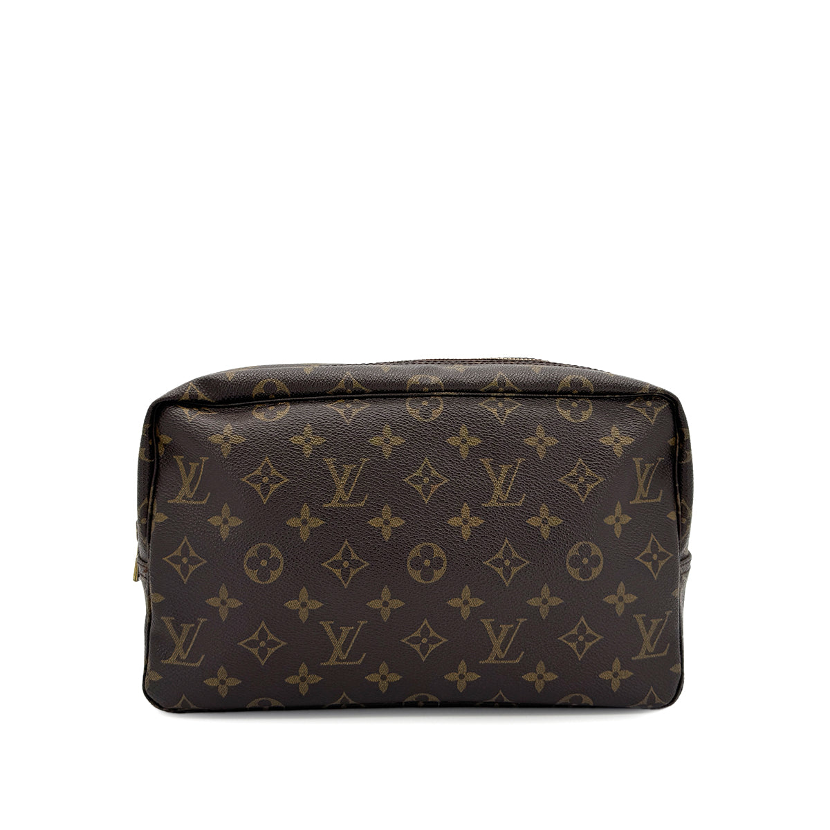 LOUIS VUITTON MONOGRAM TROUSSE TOILETTE 28 CLUTCH BAG BROWN M47522 90299312