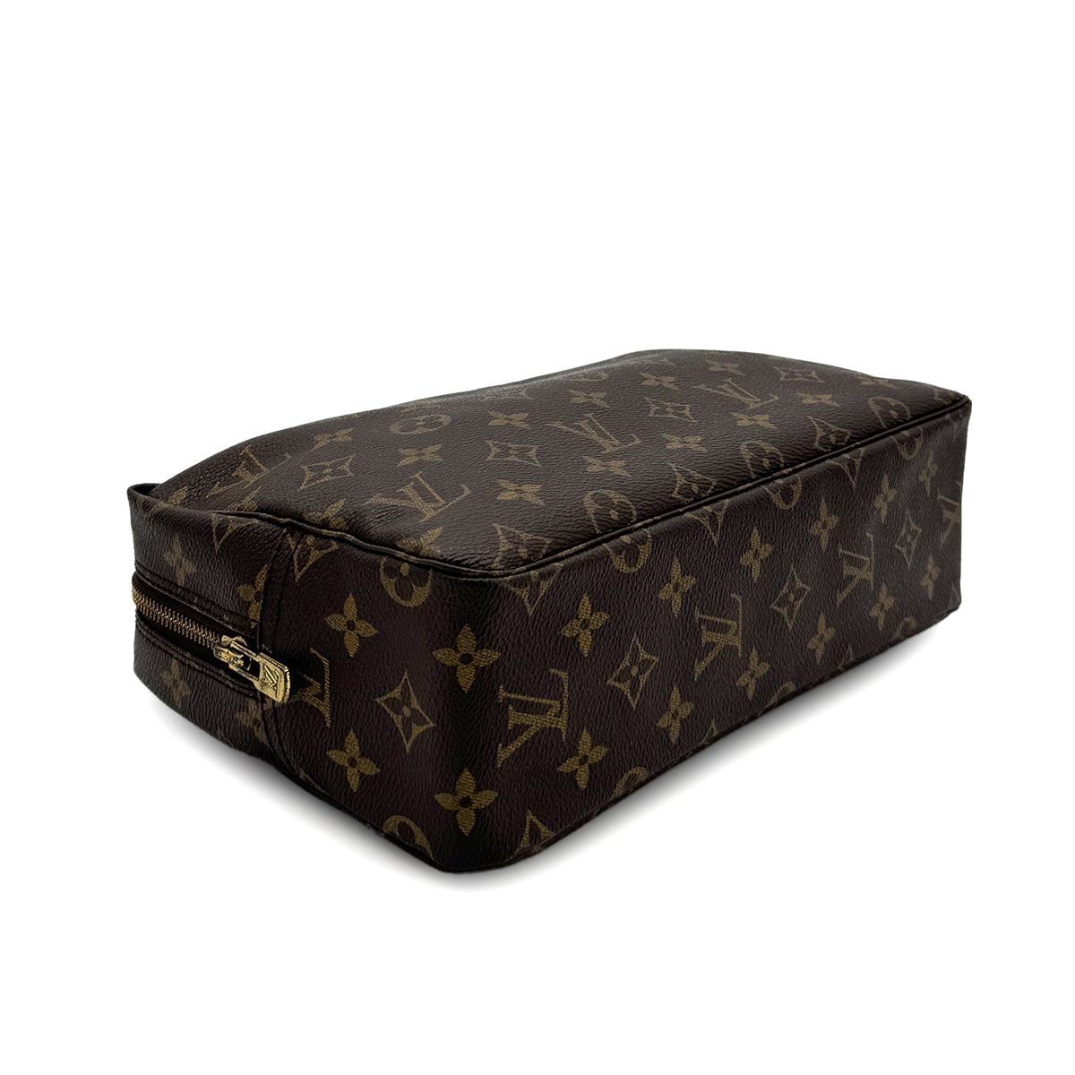 LOUIS VUITTON MONOGRAM TROUSSE TOILETTE 28 CLUTCH BAG BROWN M47522 90299312