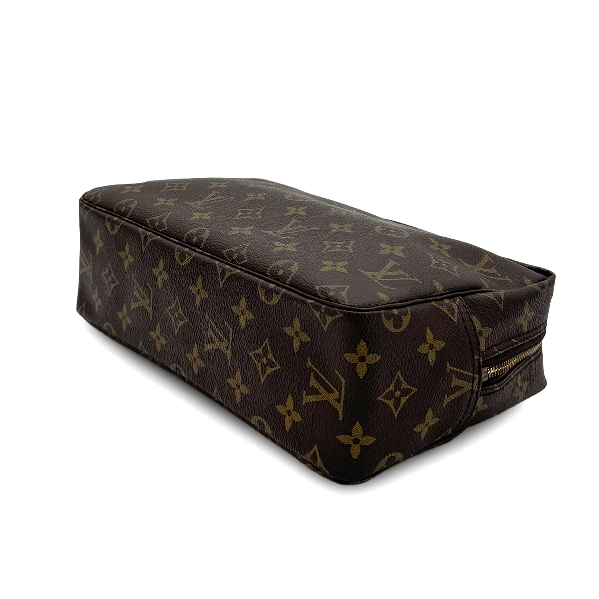 LOUIS VUITTON MONOGRAM TROUSSE TOILETTE 28 CLUTCH BAG BROWN M47522 90299312