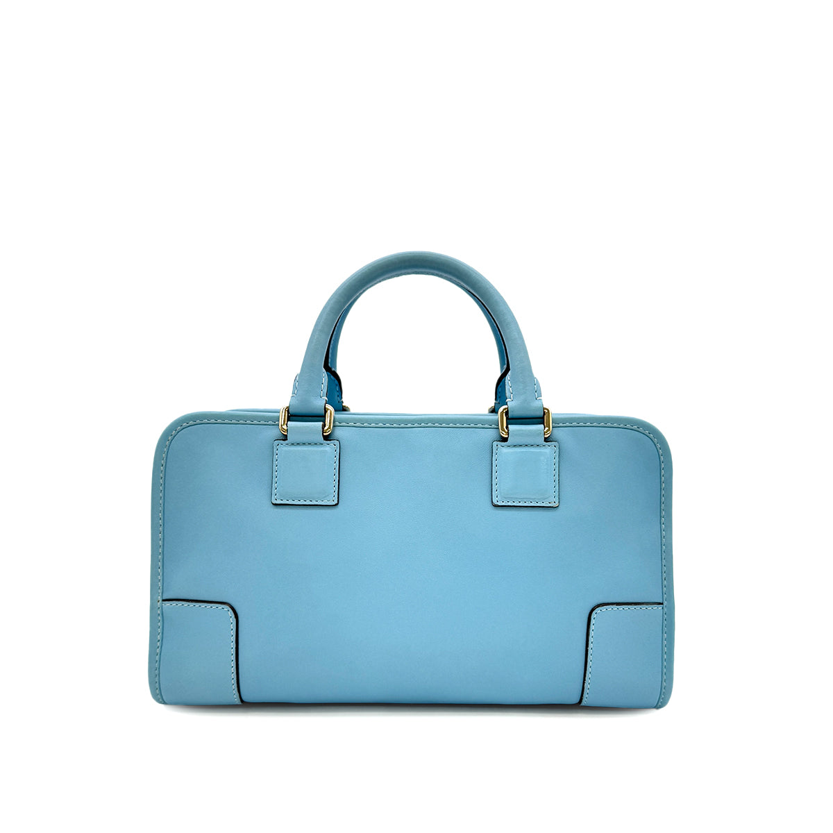 LOEWE AMAZONA 28 HAND BAG LIGHT BLUE LEATHER 90299317