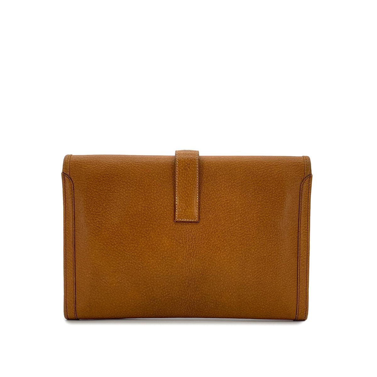 HERMES JIGE PM GOLD PIGSKIN CLUTCH BAG 〇V 90299318