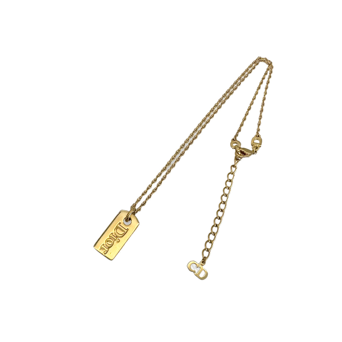 CHRISTIAN DIOR NECKLACE LOGO GOLD ACCESSORY 90299323