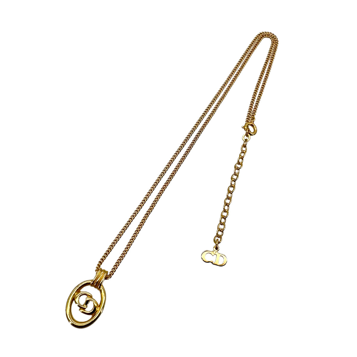 CHRISTIAN DIOR NECKLACE CD LOGO GOLD ACCESSORY 90299324