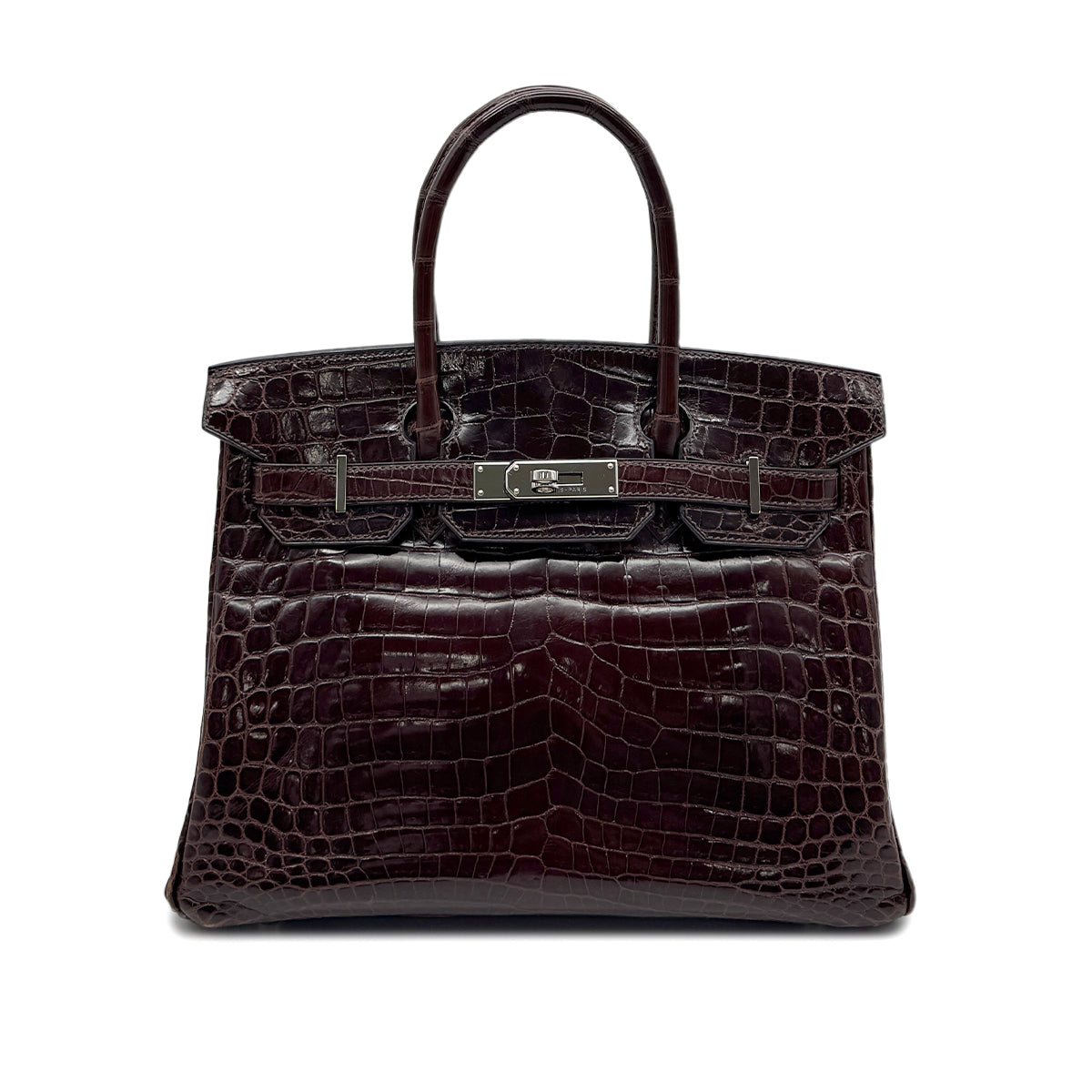HERMES BIRKIN 30 COCAON CROCODILE NILOTICUS HAND BAG □L SHW 90299532