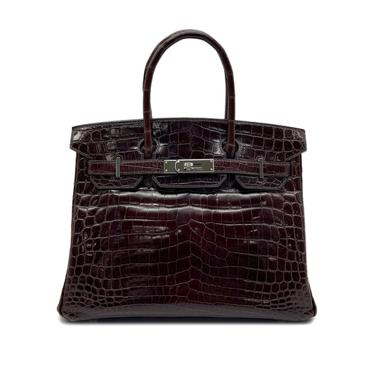 HERMES BIRKIN 30 COCAON CROCODILE NILOTICUS HAND BAG □L SHW 90299532