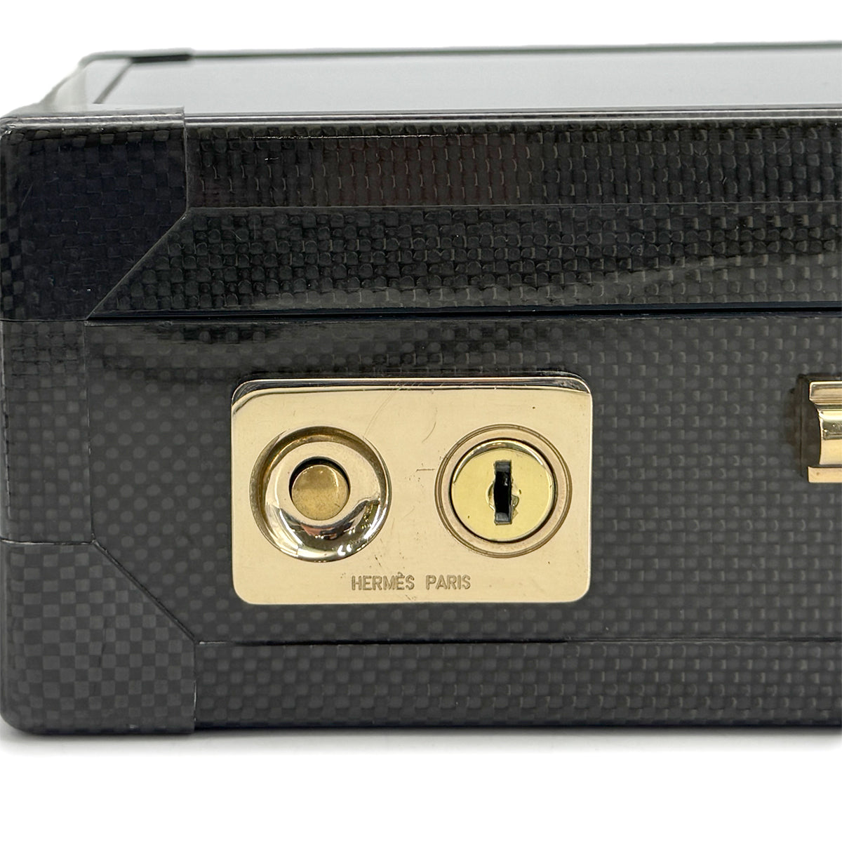 HERMES ESPACE PM ATTACHE CASE BUSINESS BAG BLACK CARBON VEAU CHAMONIX GHW 90299539