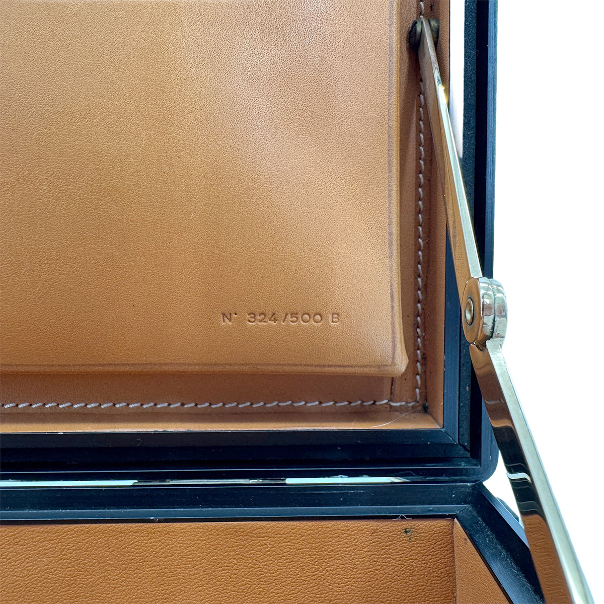 HERMES ESPACE PM ATTACHE CASE BUSINESS BAG BLACK CARBON VEAU CHAMONIX GHW 90299539