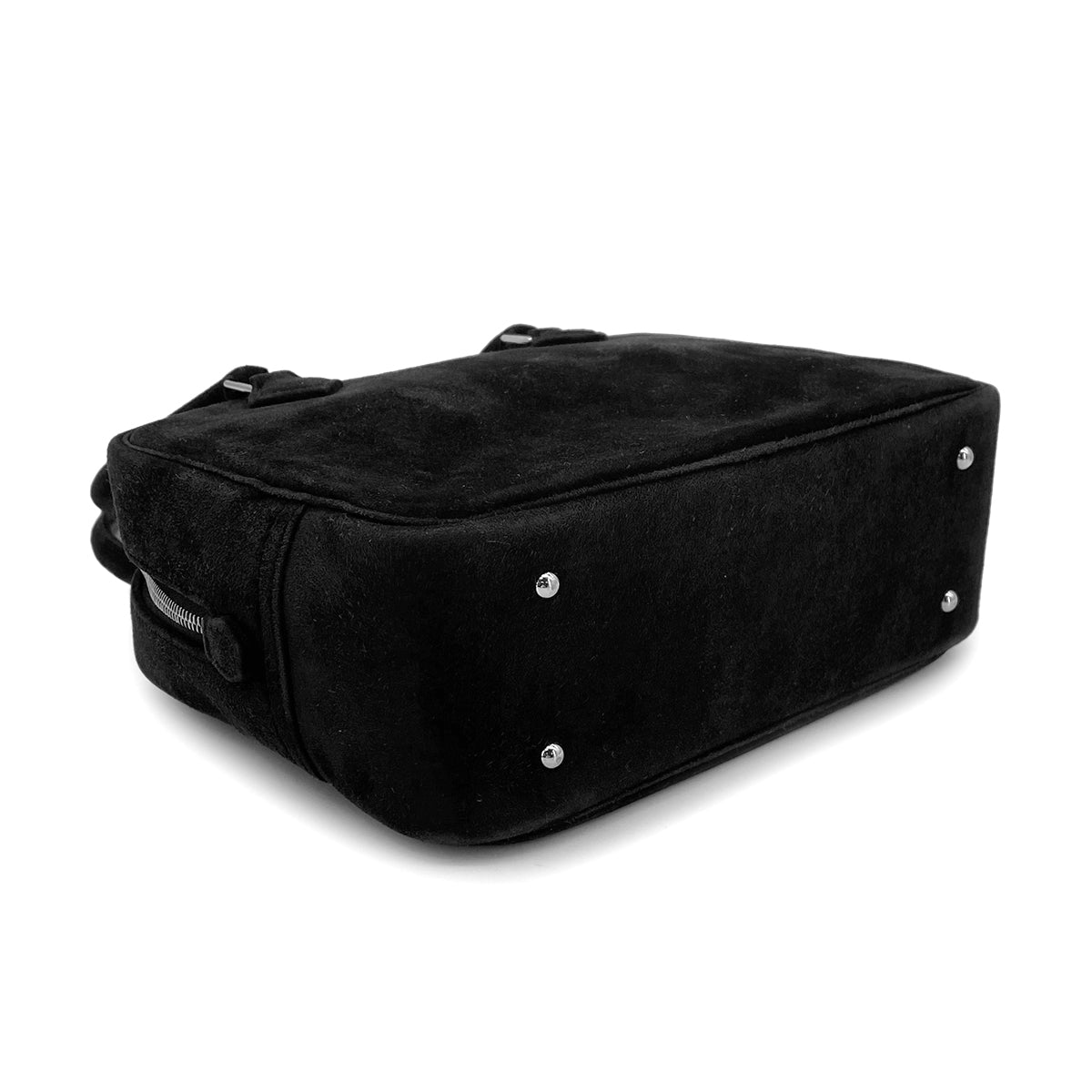 HERMES PLUME 20 BLACK DEBRIS HAND BAG □H 90299748
