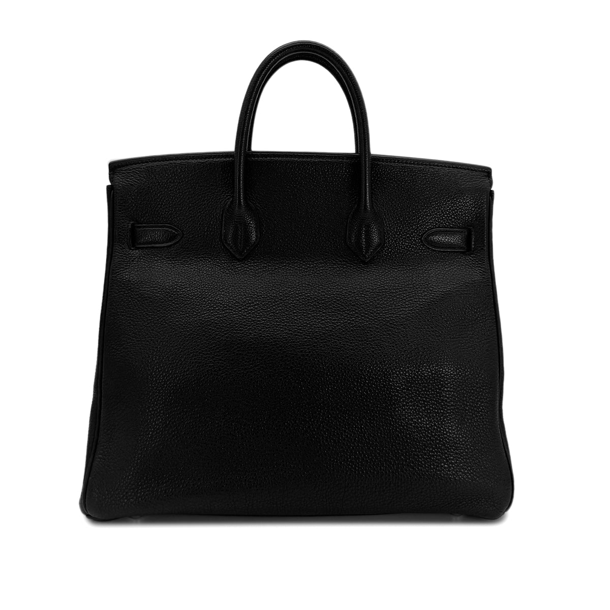 HERMES HAUT A COURROIES 32 BLACK TOGO HAND BAG □E SHW 90299752