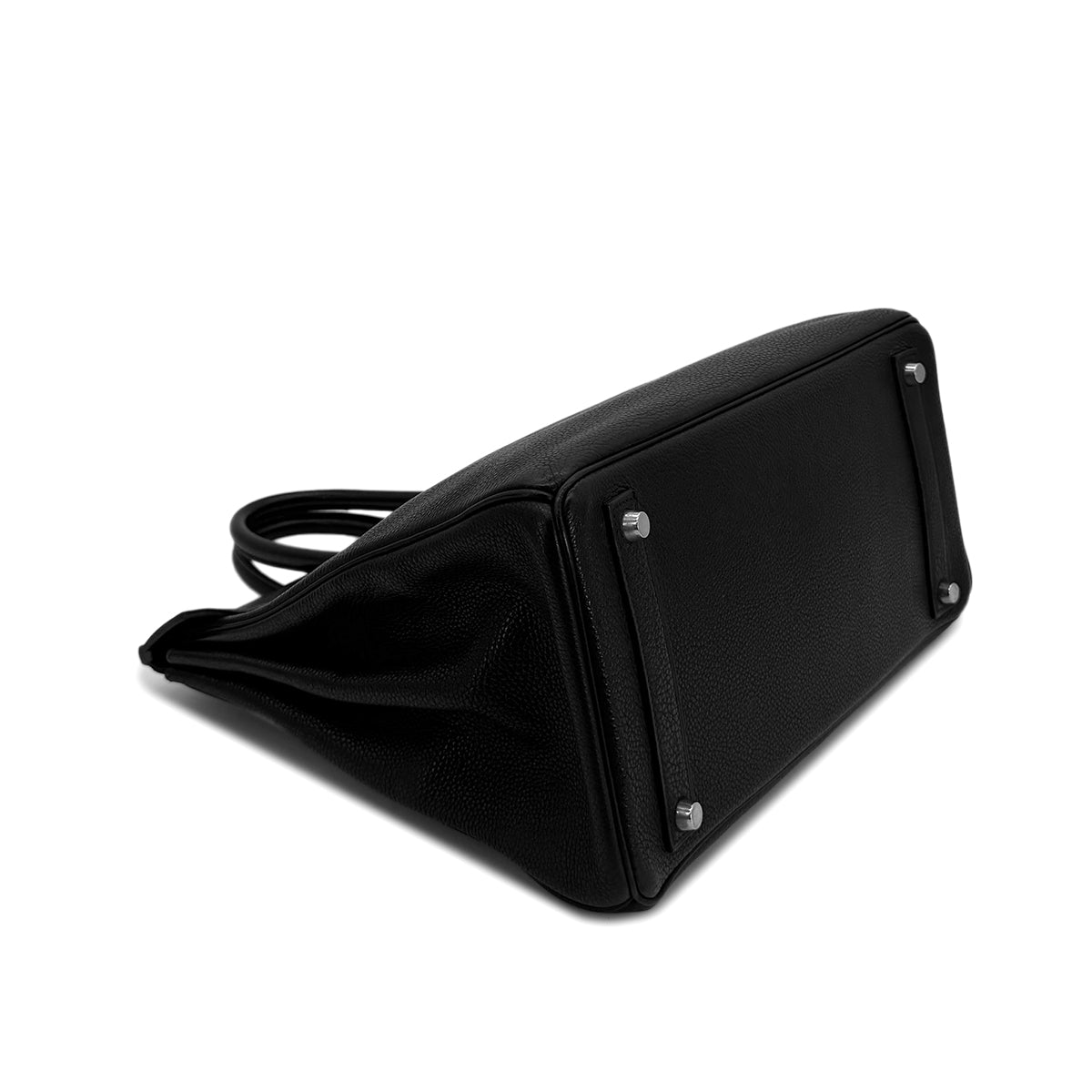 HERMES HAUT A COURROIES 32 BLACK TOGO HAND BAG □E SHW 90299752