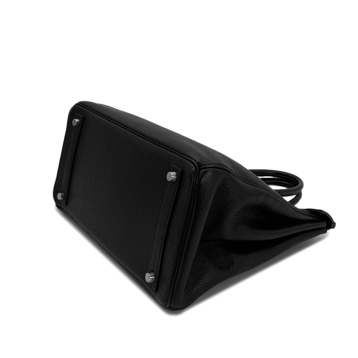 HERMES HAUT A COURROIES 32 BLACK TOGO HAND BAG □E SHW 90299752