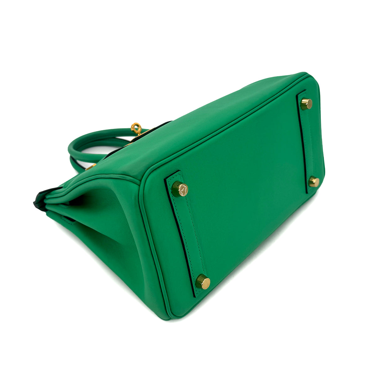 HERMES BIRKIN 25 MINT SWIFT HAND BAG U GHW 90300007