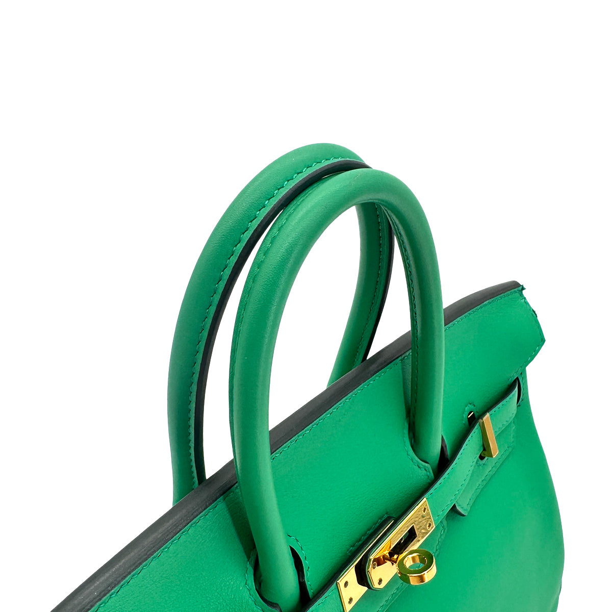HERMES BIRKIN 25 MINT SWIFT HAND BAG U GHW 90300007