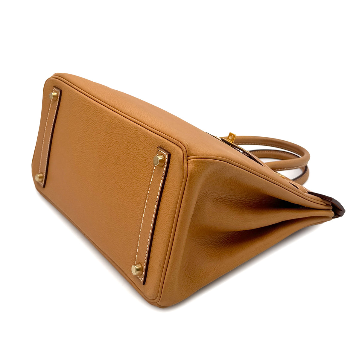 HERMES HAUT A COURROIES 32 NATUREL VACHE LIEGEE HAND BAG □H GHW 90300008