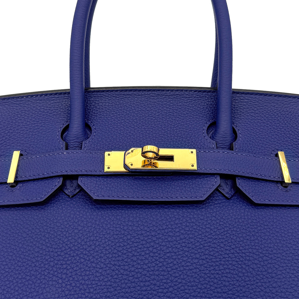 HERMES BIRKIN 30 BLUE ELECTRIQUE TAURILLON CLEMENCE HAND BAG X GHW 90300014