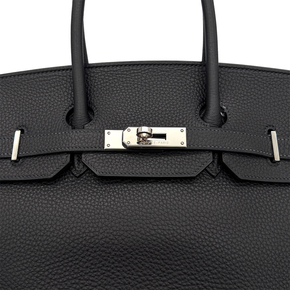 HERMES BIRKIN 35 BLUE INDIGO TAURILLON CLEMENCE HAND BAG □H SHW 90300017
