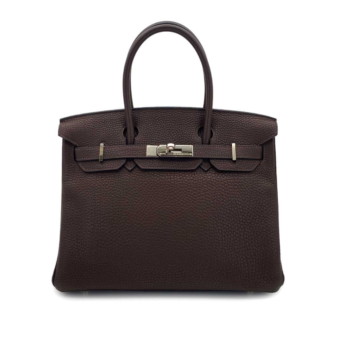 HERMES BIRKIN 30 CHOCOLAT TOGO HAND BAG □K SHW 90300021