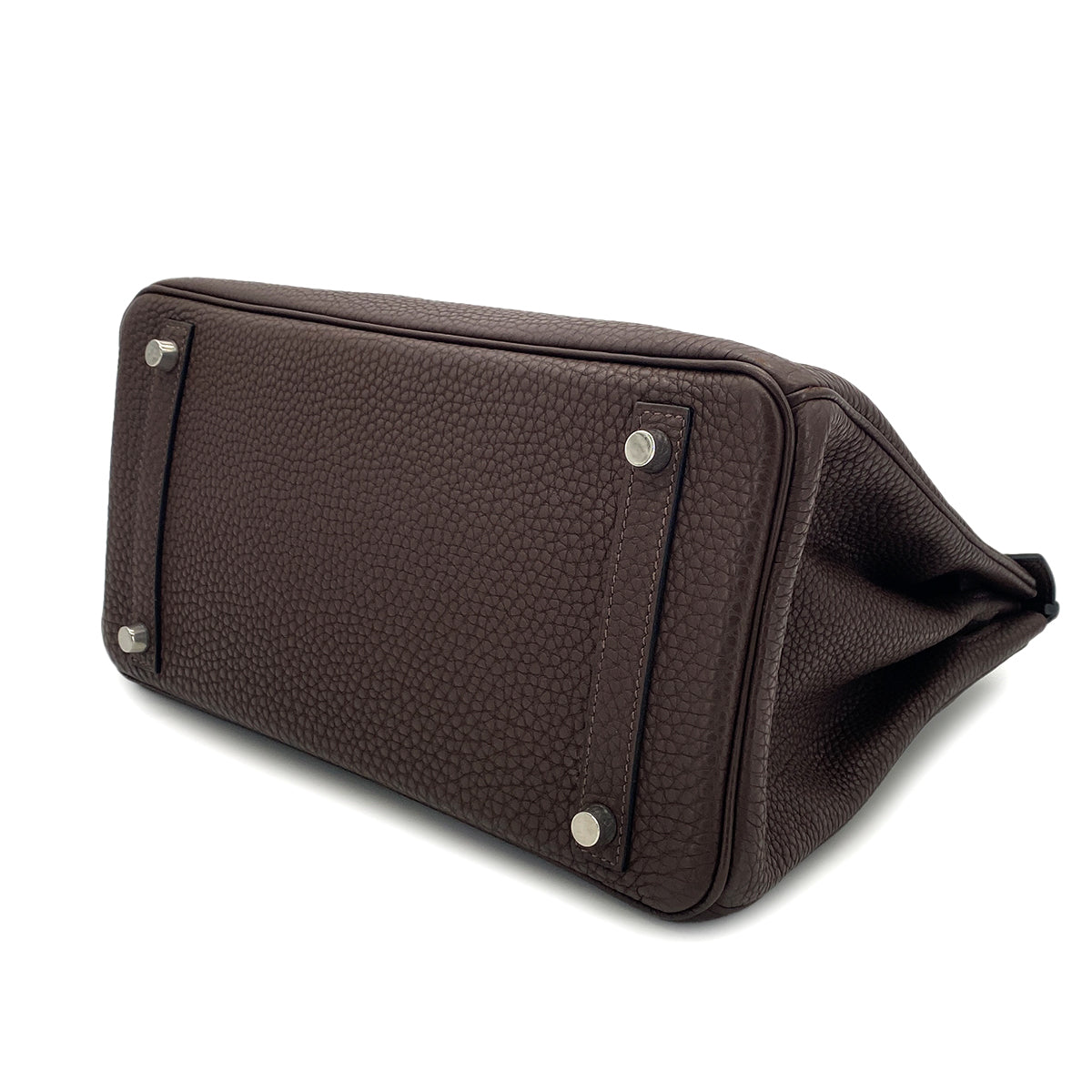 HERMES BIRKIN 30 CHOCOLAT TOGO HAND BAG □K SHW 90300021