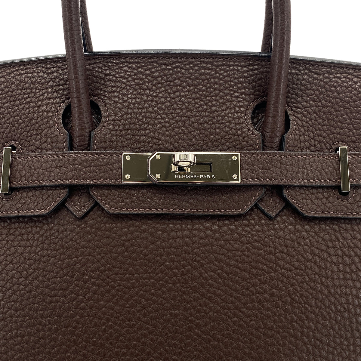 HERMES BIRKIN 30 CHOCOLAT TOGO HAND BAG □K SHW 90300021