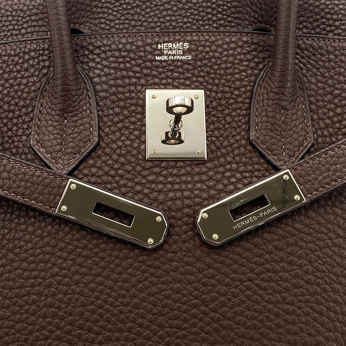 HERMES BIRKIN 30 CHOCOLAT TOGO HAND BAG □K SHW 90300021