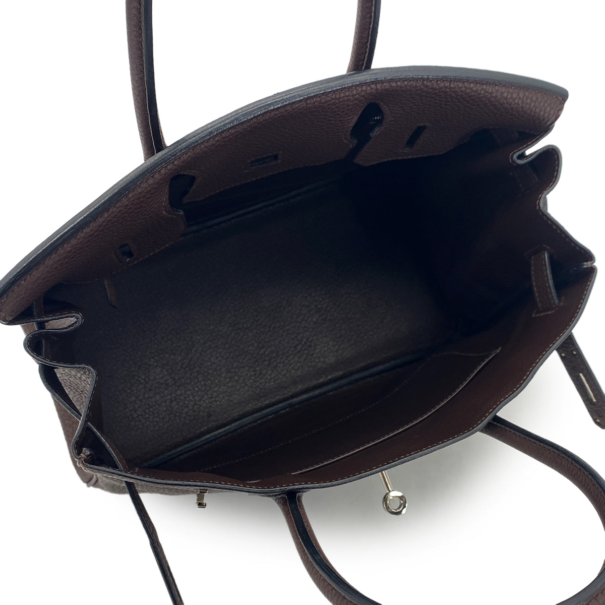 HERMES BIRKIN 30 CHOCOLAT TOGO HAND BAG □K SHW 90300021