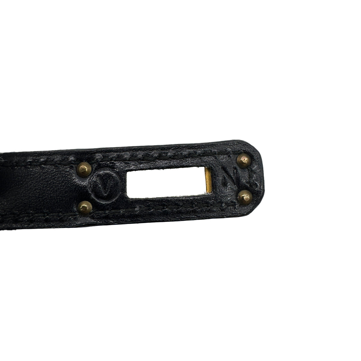 HERMES MINI KELLY 20 BLACK BOXCALF HAND SHOULDER BAG 〇V GHW 90302331