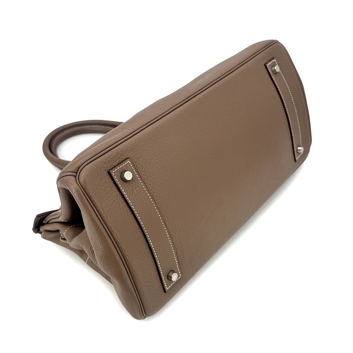 HERMES SHOULDER BIRKIN 42 ETOUPE TAURILLON CLEMENCE HAND BAG □L SHW 90300547