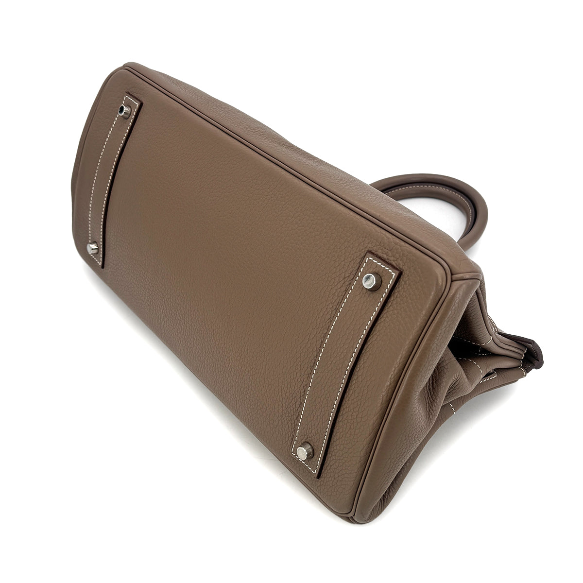 HERMES SHOULDER BIRKIN 42 ETOUPE TAURILLON CLEMENCE HAND BAG □L SHW 90300547